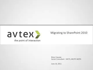 Migrating to SharePoint 2010