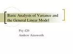 Basic Analysis of Variance and the General Linear Model - slide 1