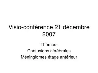 visio conf rence 21 d cembre 2007