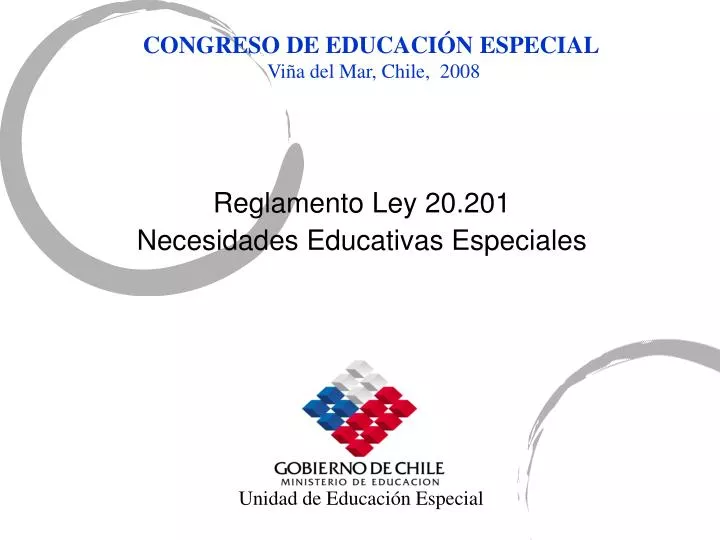 reglamento ley 20 201 necesidades educativas especiales