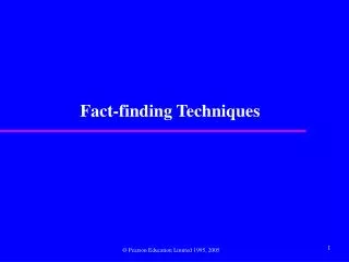 Fact-finding Techniques