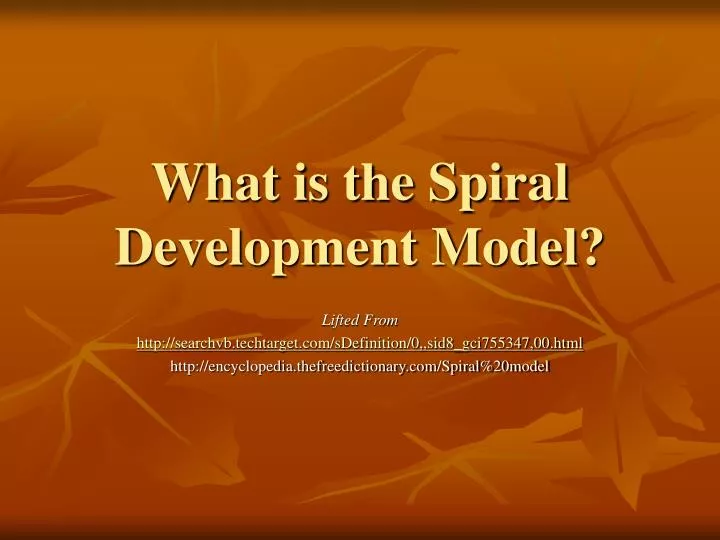what is the spiral development model