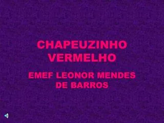 chapeuzinho vermelho