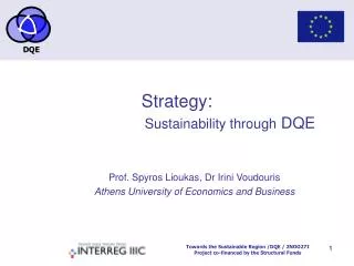 Strategy: Sustainability through DQE