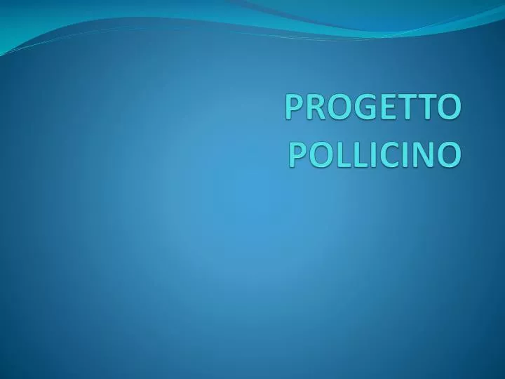 progetto pollicino