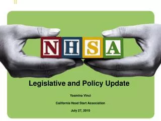 Legislative and Policy Update