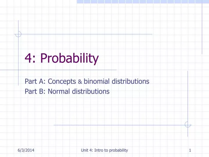 4 probability