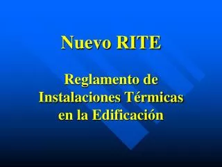 nuevo rite