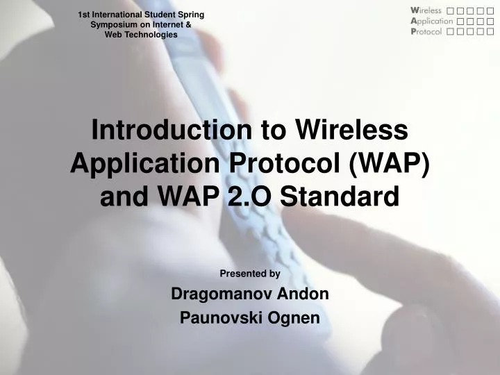 introduction to wireless application protocol wap and wap 2 o standard