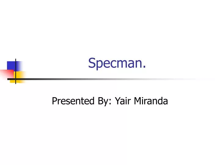 specman