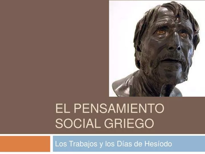 el pensamiento social griego