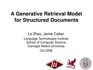 A Generative Retrieval Model for Structured Documents