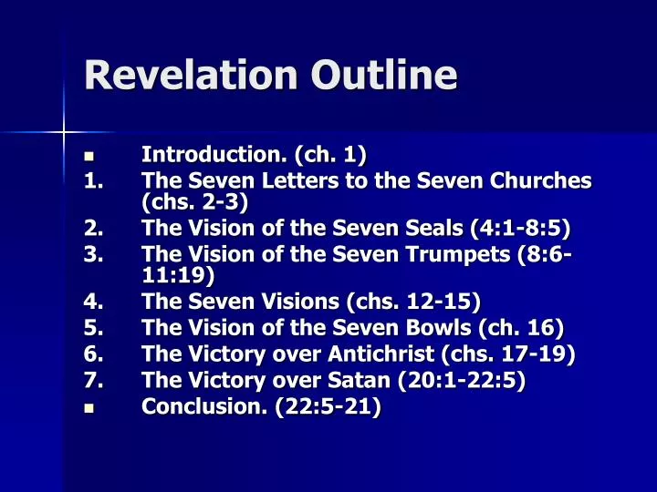 revelation outline