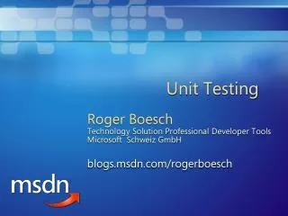 unit testing