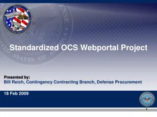 Standardized OCS Webportal Project