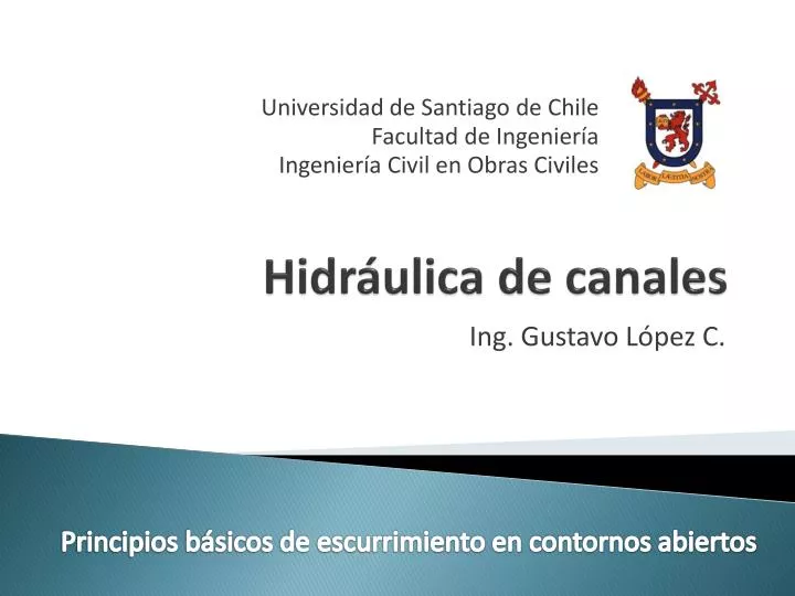 hidr ulica de canales