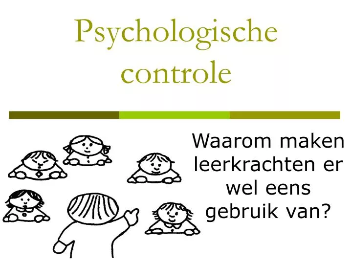 psychologische controle