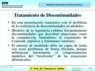 tratamiento de discontinuidades
