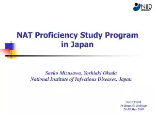 NAT Proficiency Study Program in Japan