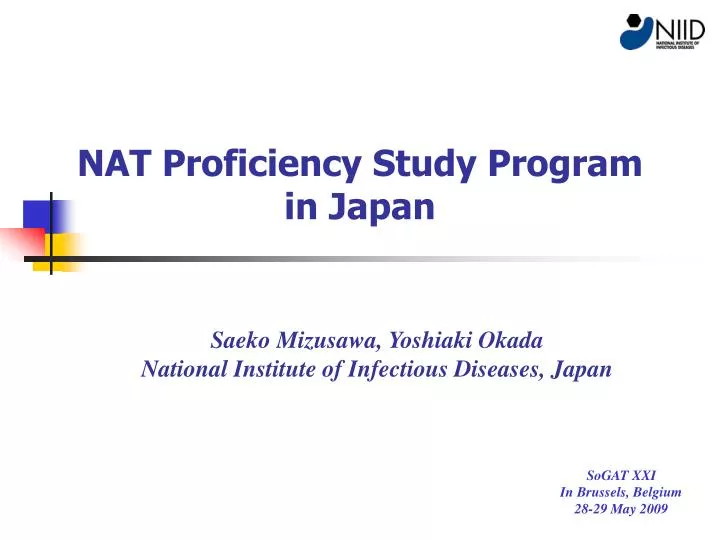 nat proficiency study program in japan