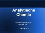 Analytische Chemie - slide 1