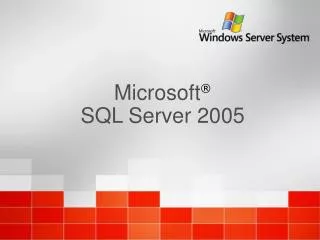 microsoft sql server 2005