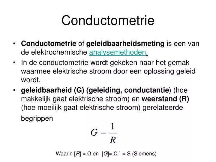 conductometrie