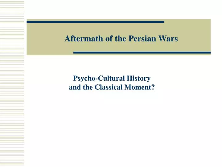 aftermath of the persian wars