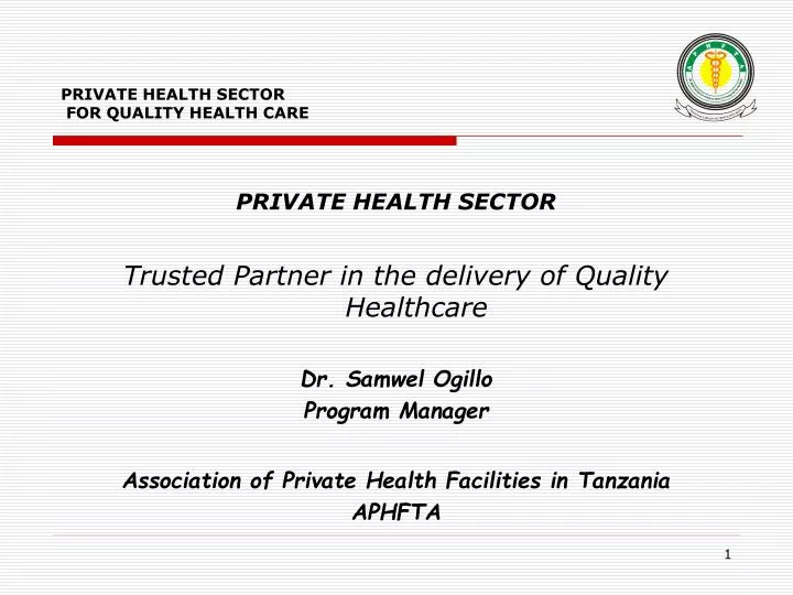 private health sector for quality health care