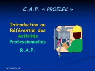 Introduction au Référentiel des Activités Professionnelles R.A.P.