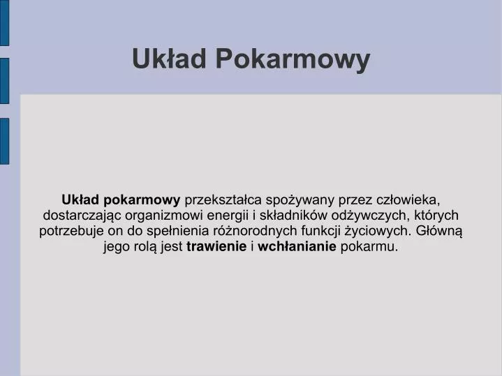 uk ad pokarmowy