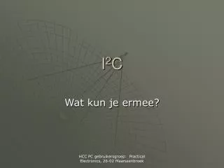 i 2 c