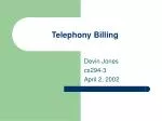 Telephony Billing - slide 1