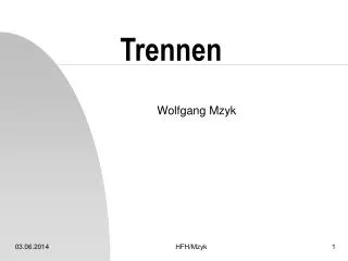 trennen