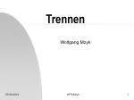 Trennen - slide 1