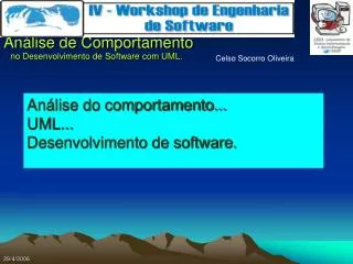 an lise do comportamento uml desenvolvimento de software
