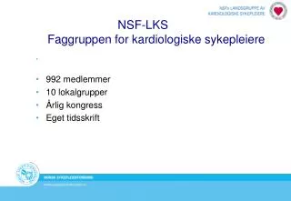 NSF-LKS Faggruppen for kardiologiske sykepleiere