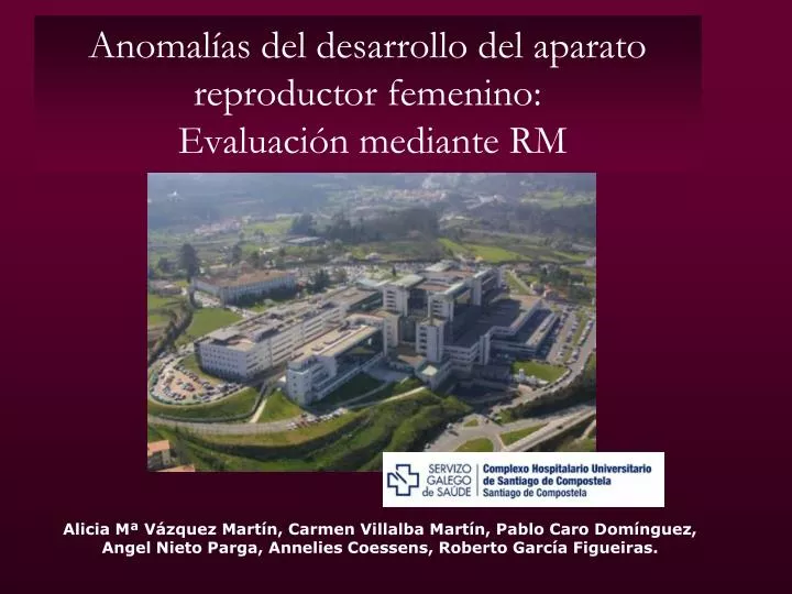 anomal as del desarrollo del aparato reproductor femenino evaluaci n mediante rm