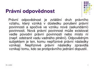 pr vn odpov dnost