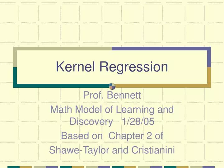 kernel regression