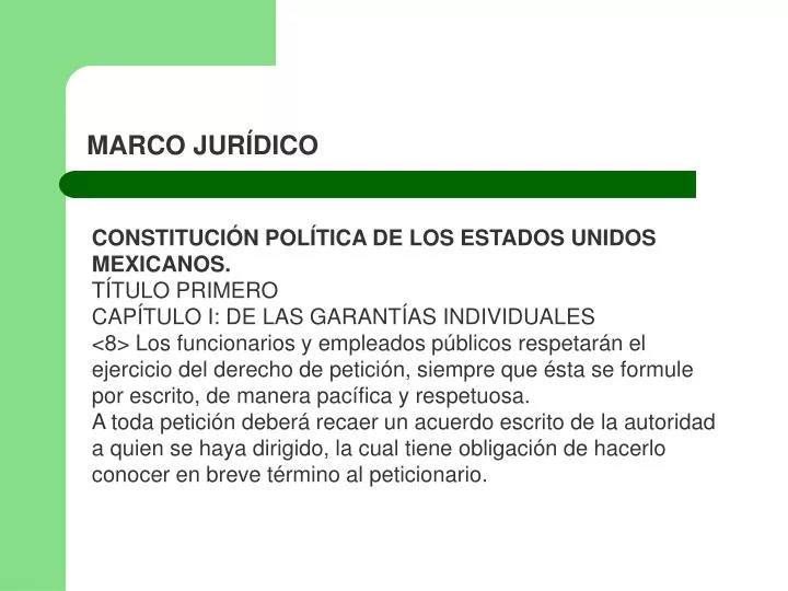 marco jur dico