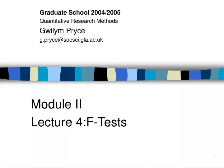 module ii lecture 4 f tests