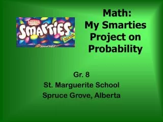 Math: My Smarties Project on Probability