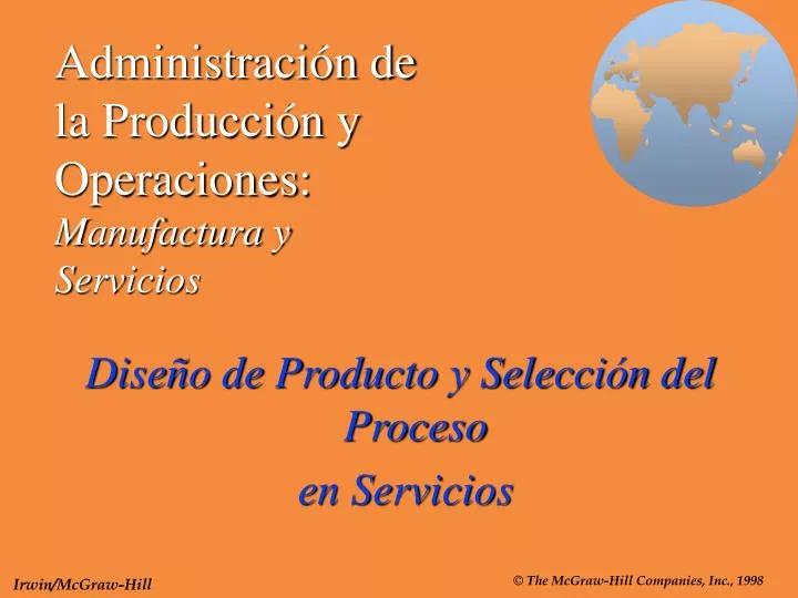 administraci n de la producci n y operaciones manufactura y servicios
