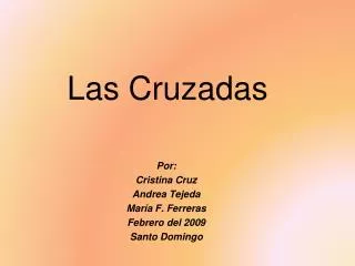 las cruzadas