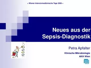 Neues aus der Sepsis-Diagnostik