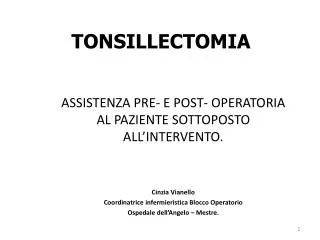 tonsillectomia