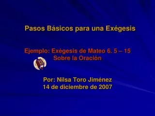 pasos b sicos para una ex gesis