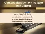 Content Management System with Joomla - slide 1