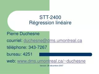 stt 2400 r gression lin aire